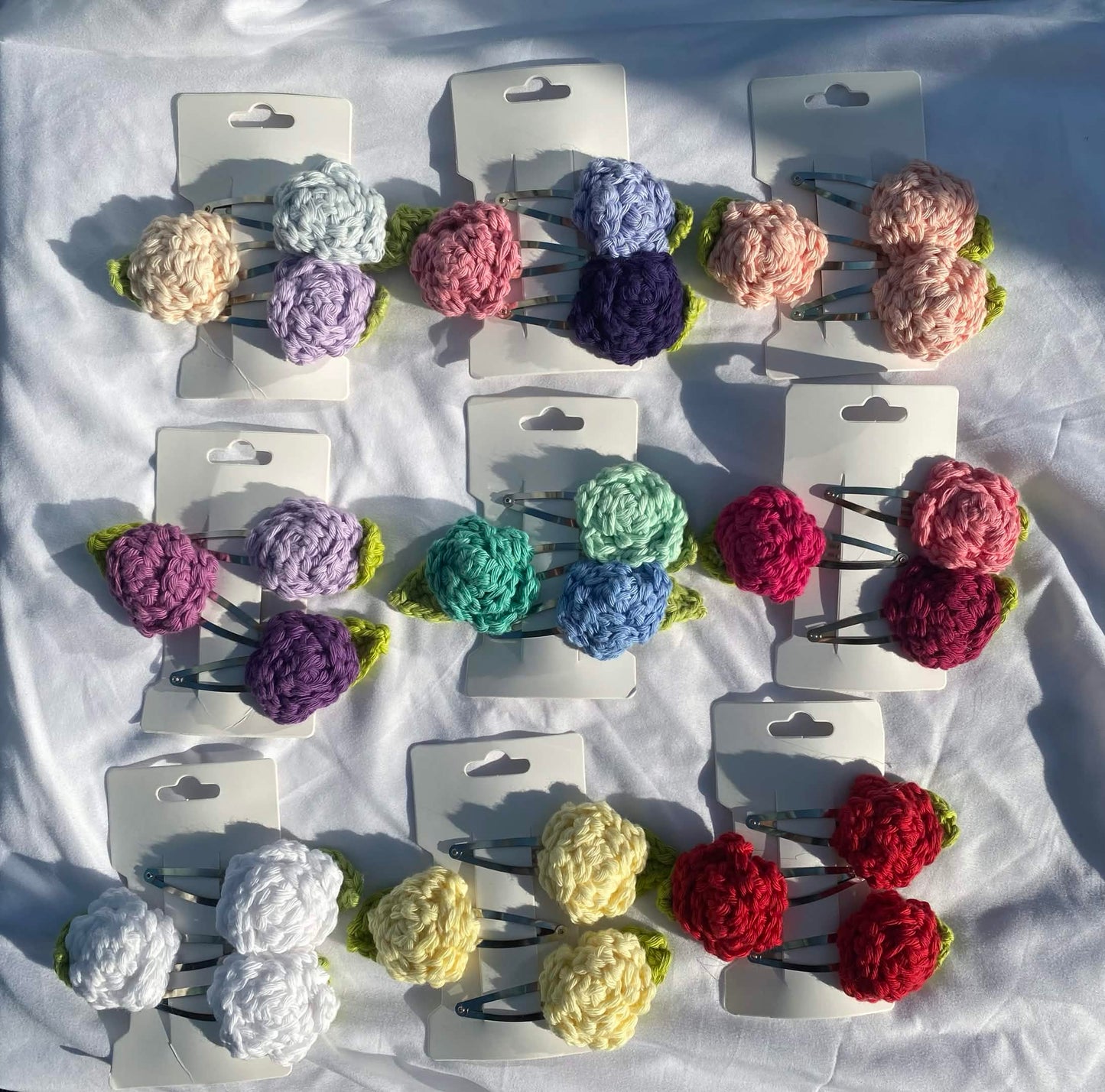 rose hairclips