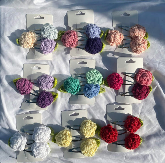 rose hairclips